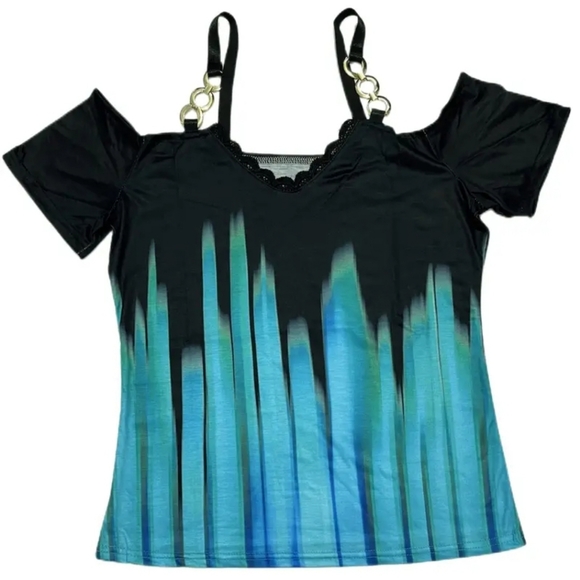 Boutique Chic  vivid print blouse - Picture 3 of 5